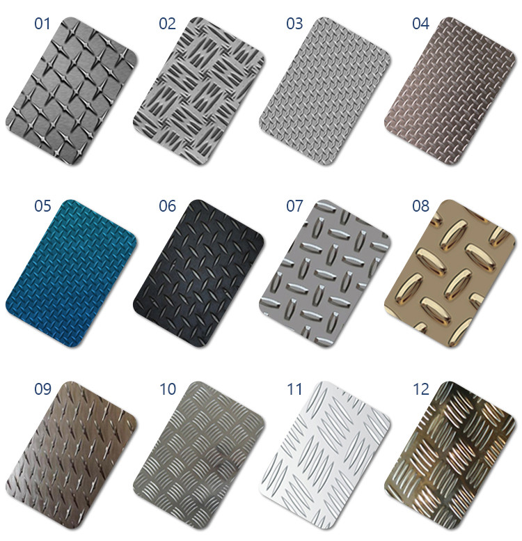 6mm Thick Stainless Checkered Plate 316L Decorative Sheet Metal 4x8