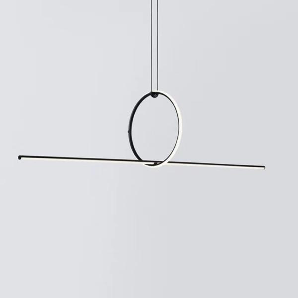 Nordic minimalist restaurant light geometric line light modern simple pendant