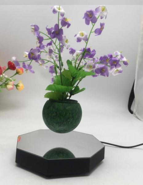 new hexagon magnetic floating levitation bottom air bonsai plant pot tree