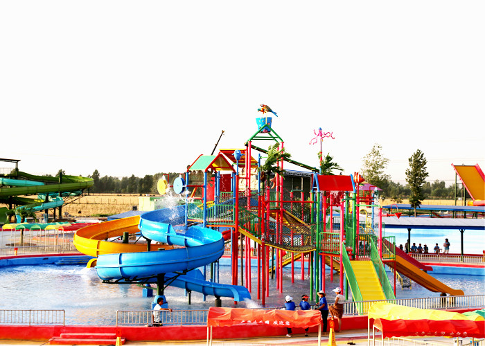 Big Steel Aquatic Play Structures Water House For Amusement Park