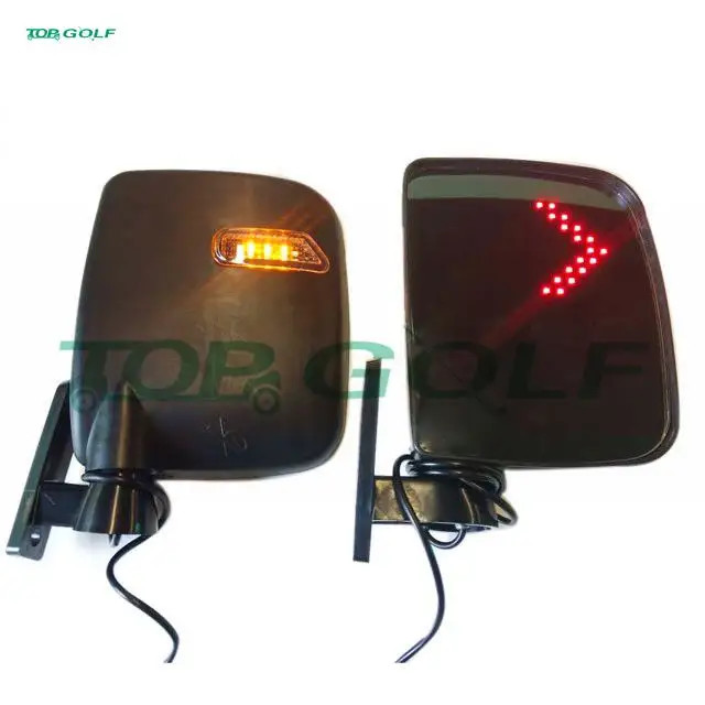 Universal Adjustable Golf Cart Folding Side View Mirrors For All Brands