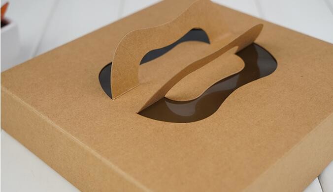 Cheap Cardboard foldable kraft paper lunch box with window,Lunch noodle fast food kraft paper box by customized logo pri