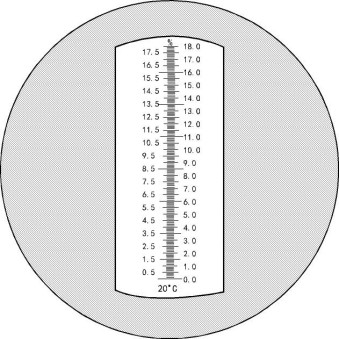 Clearly Defined Scale Laboratory Refractomete Large Easy To Read Measurementsr