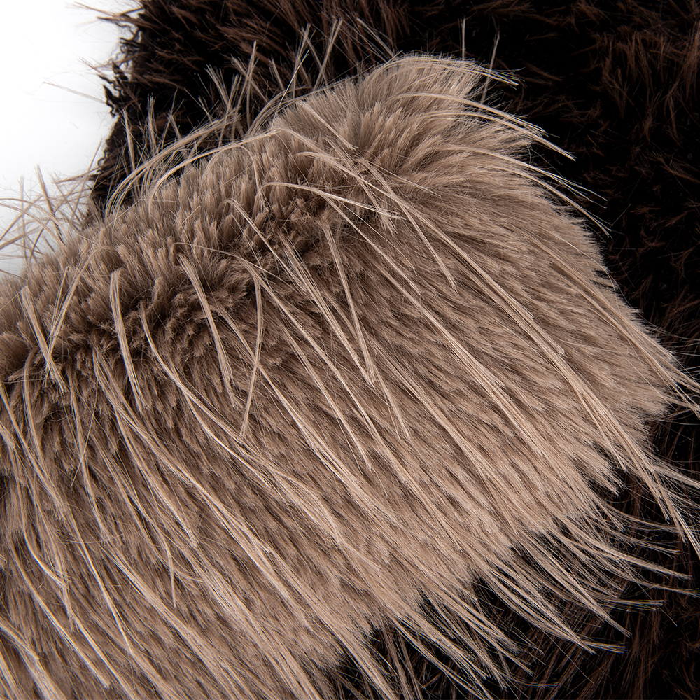 ODM Soft Artificial Fox Fur Fabric for Lady Coats and Jackets in 58/60" Width