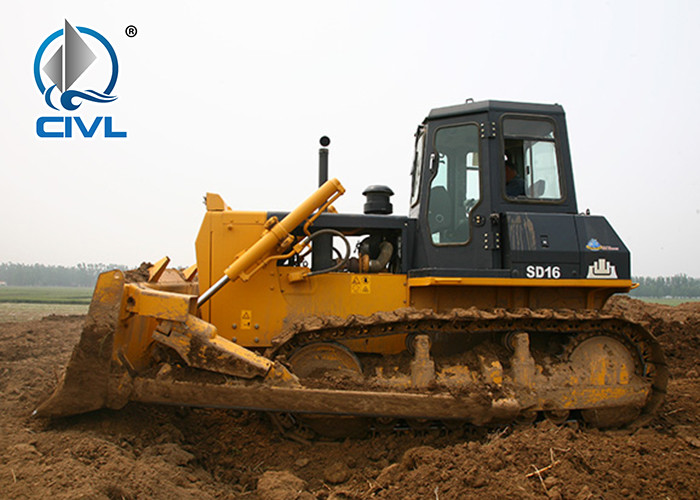 Shantui 17T Operating Weight Bulldozer Dozing Capacity 4.5m3 , Wechai Brand Engine