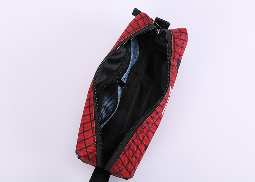 Custom Batman Logo Zipper Pencil Pouch , Canvas Travel Gift Makeup Pencil Holder