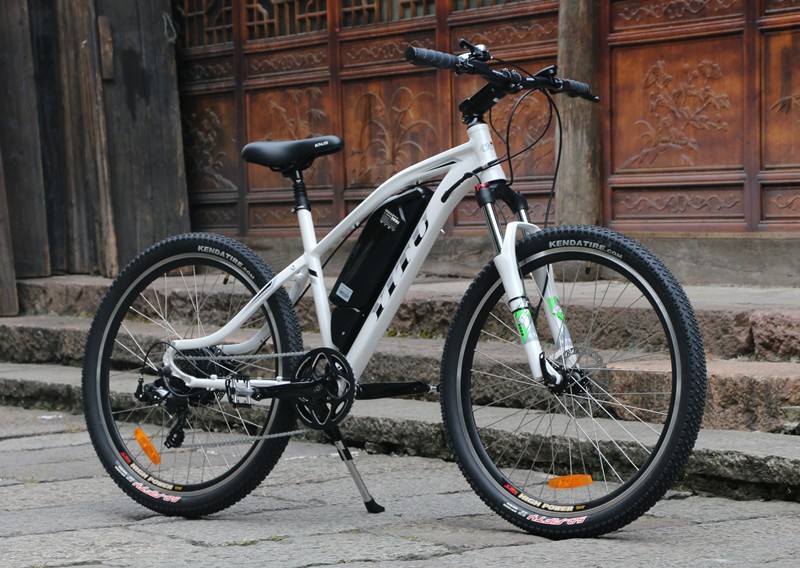 Aluminum Alloy Frame 36V Electric Mountain Bike With 8Fun Motor Kettle Battery