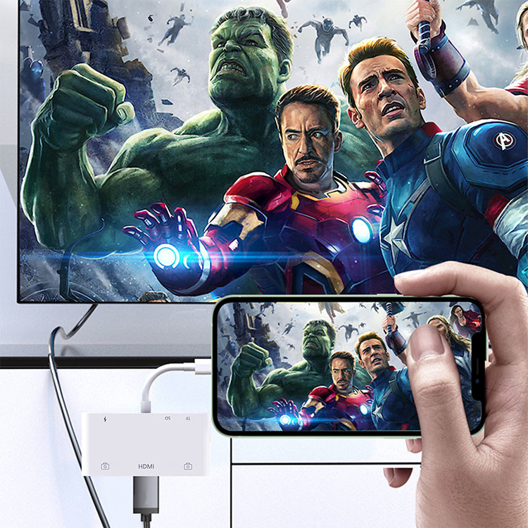 6 In 1 OEM Multifunction USB OTG Cable Adapter For iphone