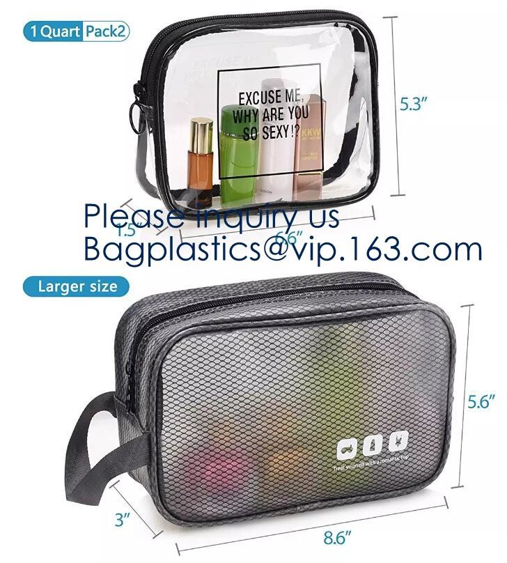 Holographic Makeup Bag, Metallic color Fashion Cosmetic Travel Bag Large Toiletry Bag Makeup Organizer for Women, Purple