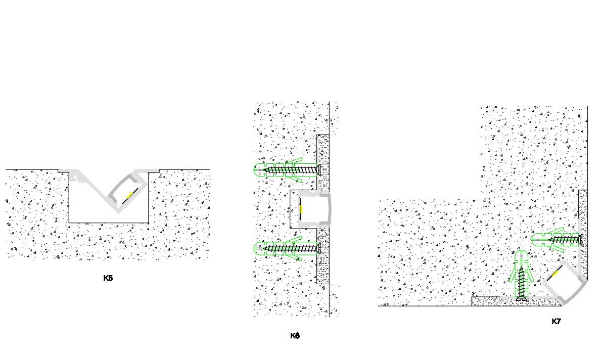 T5 6063 Pc Pmma Recessed Aluminium Led Profile 5mm Pcb For Drywall