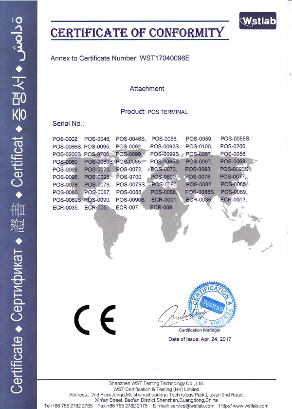 Electronic Cash Register with Deployed Software and Thermal Printer U-Disk*2 Interface
