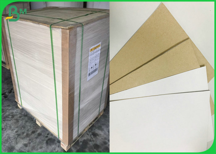 Flip Sided Kraft Paper Board White Solid surface Brown Color Back for Food Box