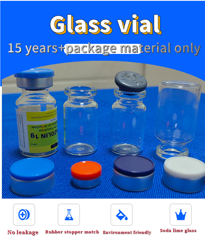 Hot Sale 5ml 10ml 20ml Pharmaceutical Sterile Amber Clear Low Borosilicate Glass Vial for Amoxicillin Use