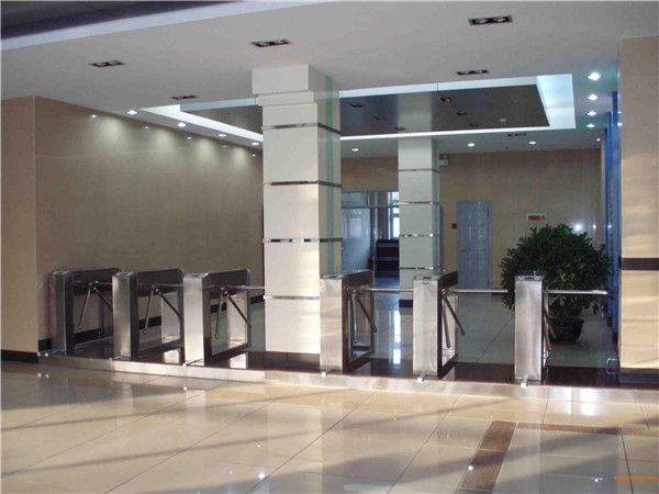 304 Stainless Steel Tripod Turnstile Gate , Stadium / Supermarket Turnstile