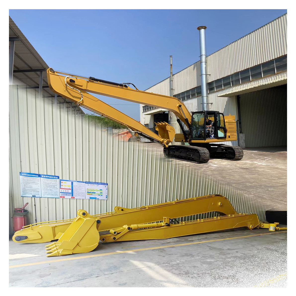 OEM ODM Long Reach Boom And Arm With Bucket For All Kinds Of Excavator