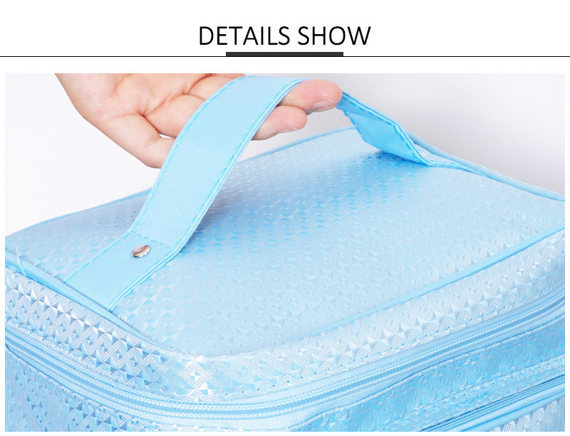 Women Handle Multi Functional Cylinder Bucket Makeup Bag