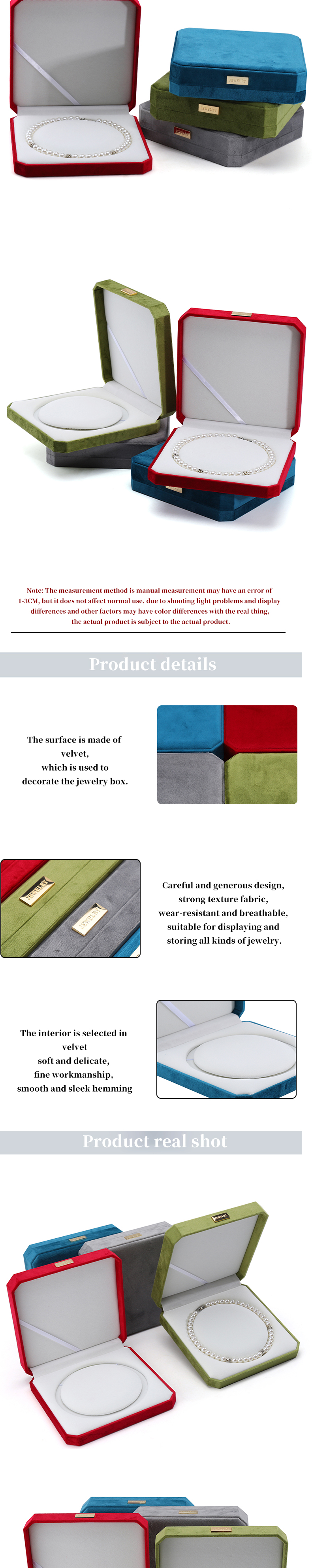 Custom Packaging Velvet Pearl Set Metal Display Stand for Small Case Jewelry Safe Box