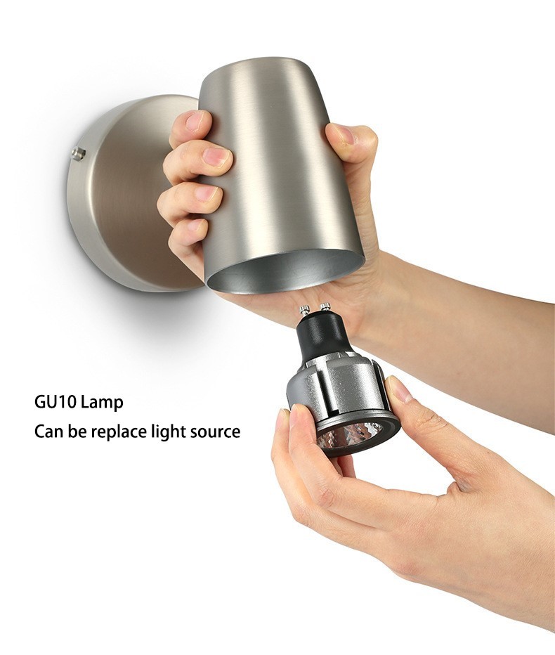 Hotel bedside lamp GU10 E27 reading lamp headboard wall light luxury hotel wall lamp villa bed retro wall light