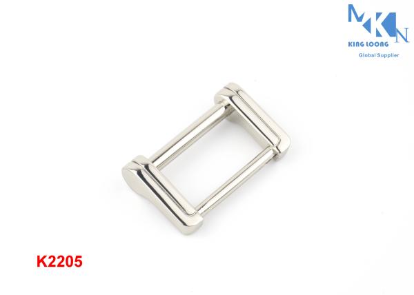 Zinc Alloy Nickle Color Metal Square Buckle For Skinny Bag ' S Belt 25mm Inner