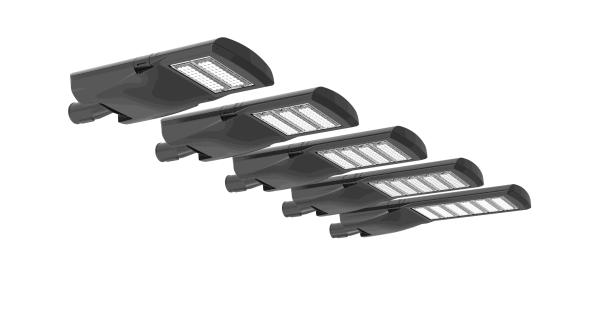 IP66 IK08 SMD Roadway Lighting Fixtures With Photocell 100 - 300w Module Lens