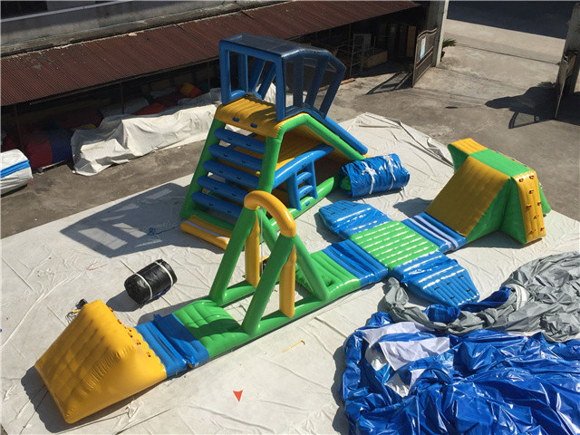 Inflatable Floating Water Park , Water Obsatce Course For Kids And Adult