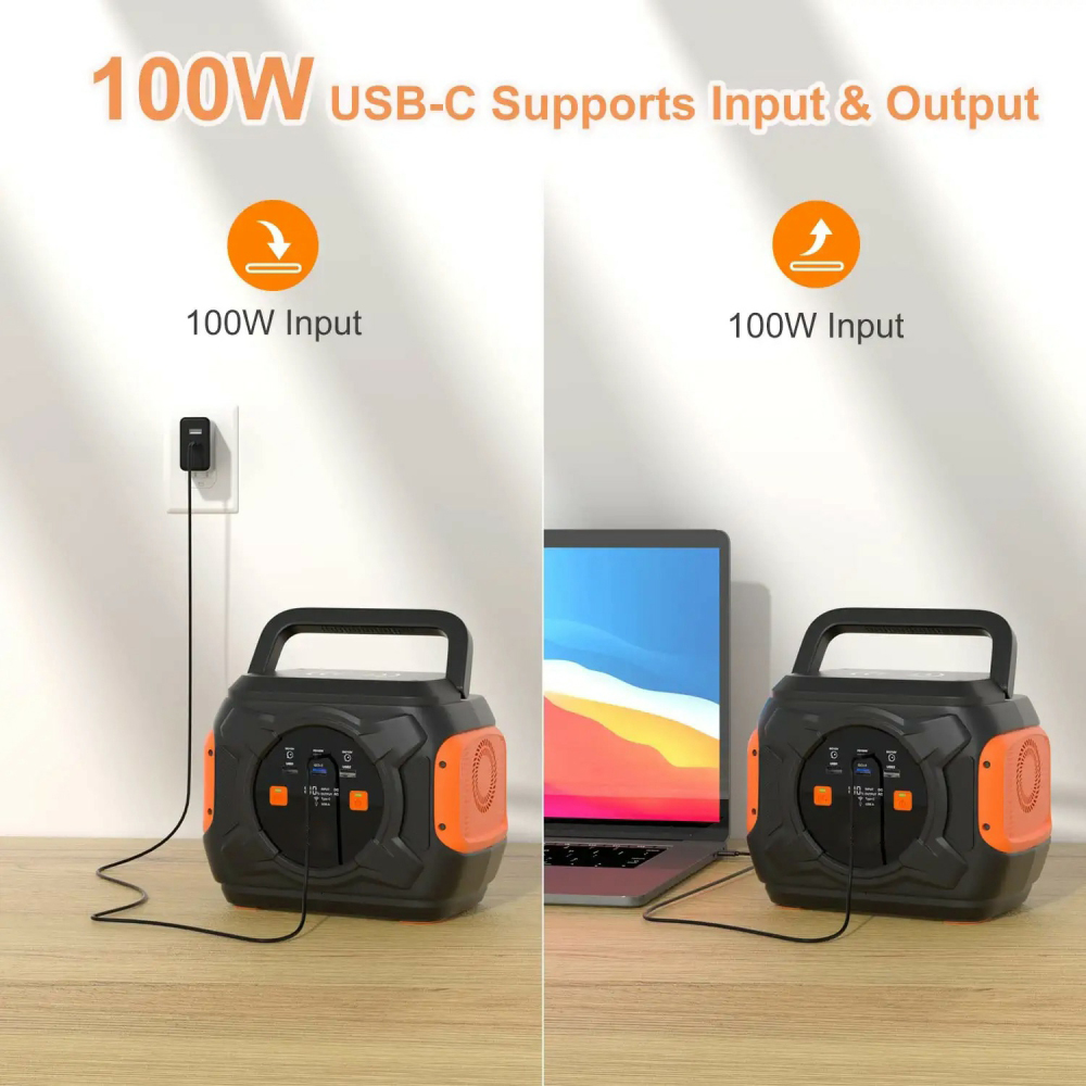 Multiple USB Outputs 320W Camping Portable Power Bank 292Wh Capacity