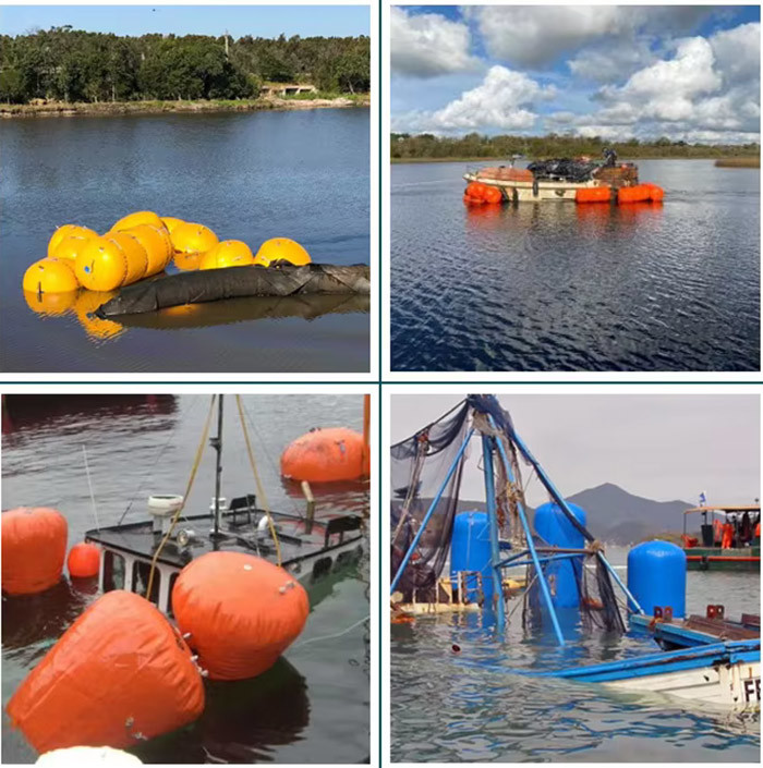 Heavy Duty Inflatable Air Bags Totally Enclosed Inflatable Buoyancy Bag for Marine Salvage