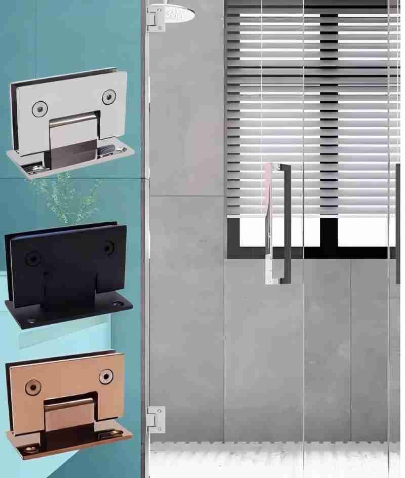 Copper Custom Frameless Shower Flipper Panel Hinges Two Way Glass To Glass Shower Hinge