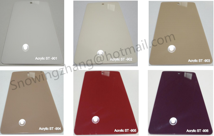 9mm high glossy acrylic board for shopping mall racks