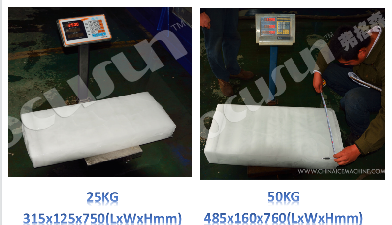 15T/24H Ice Making Machine for Seafood and Fish Preservation Dry Bulb Temperature 35C