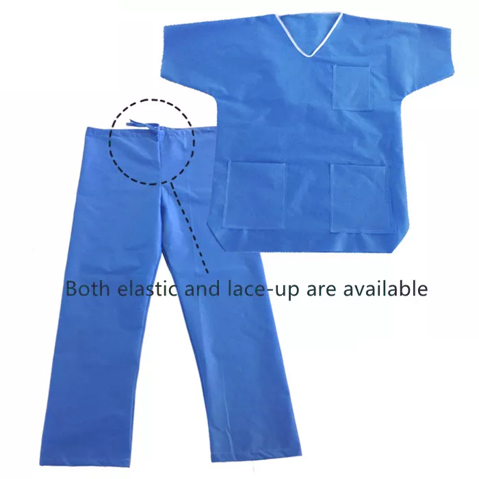 S To 4XL Hospital Patient Scrubs