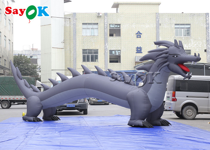Christmas Oxford Cloth Jumbo Inflatable Dragon With Wings