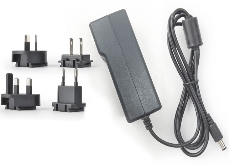 60W 24 Volt Dc Power Adapter Plug In Connection With Long Service Life