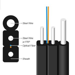 G657A1 G657A2 FTTH Fiber Optical Drop Cable Single Mode 1 Core YTTX