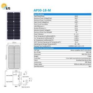 High Efficiency A Garde Mono 36cells 20W,30W 18V Mini PV Solar Panel Solar Kit