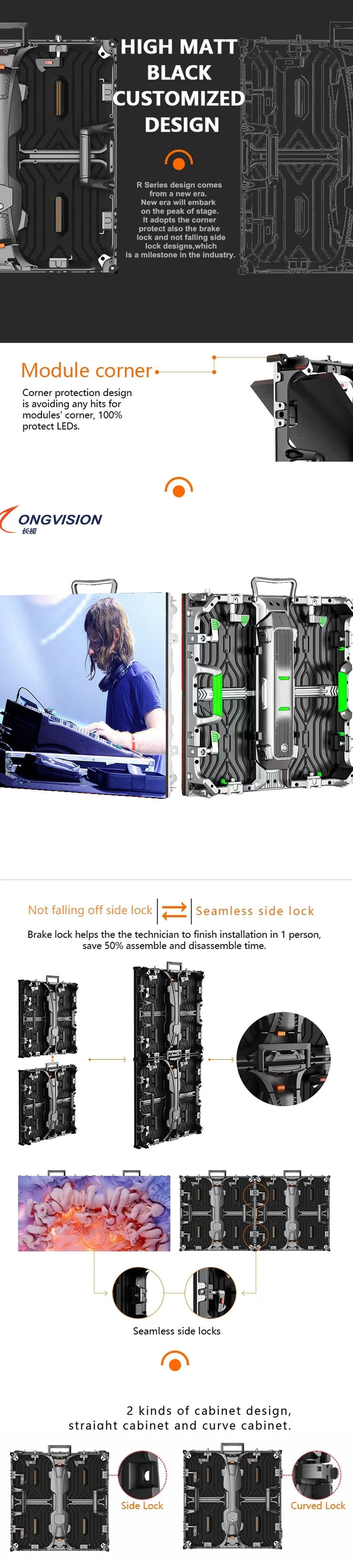 Stage Background Advertising Rental LED Display Screen Indoor Outdoor P3.91