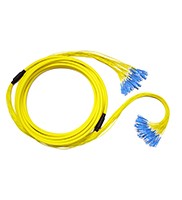 SC LC Pre Terminated Fiber Cable Assembly Single Mode 9/125 Type