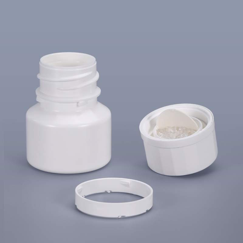 30ml HDPE Pill Vitamin Reagent Bottles With Childproof Cap and Desiccant for Sealing Type
