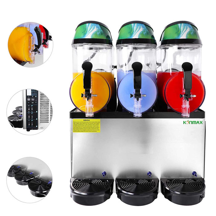 Automatic Double Slot Snow Melting Machine Electric Slash Machine Slush Granita Machine