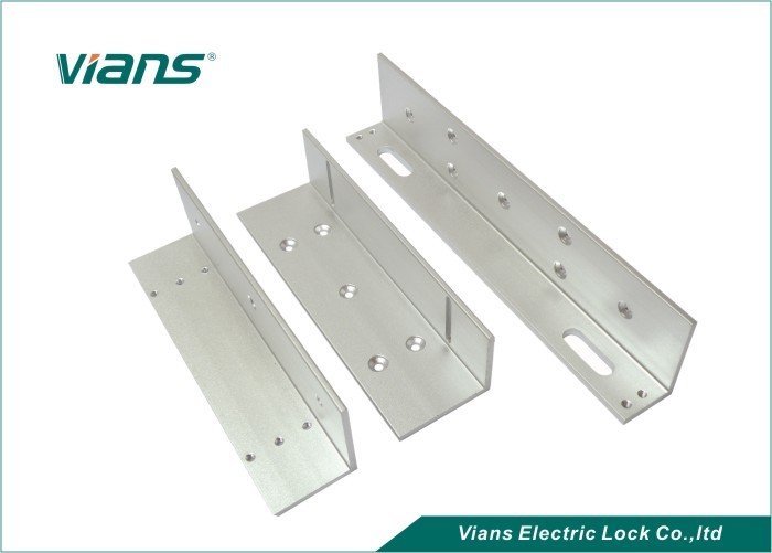 L Shape Angled Metal Brackets , Aluminum Alloy Door Lock Bracket High Strength