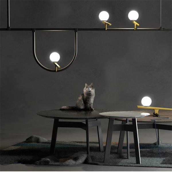 Nordic lustre metal Designer bird Pendant light art dining room office Yanzi