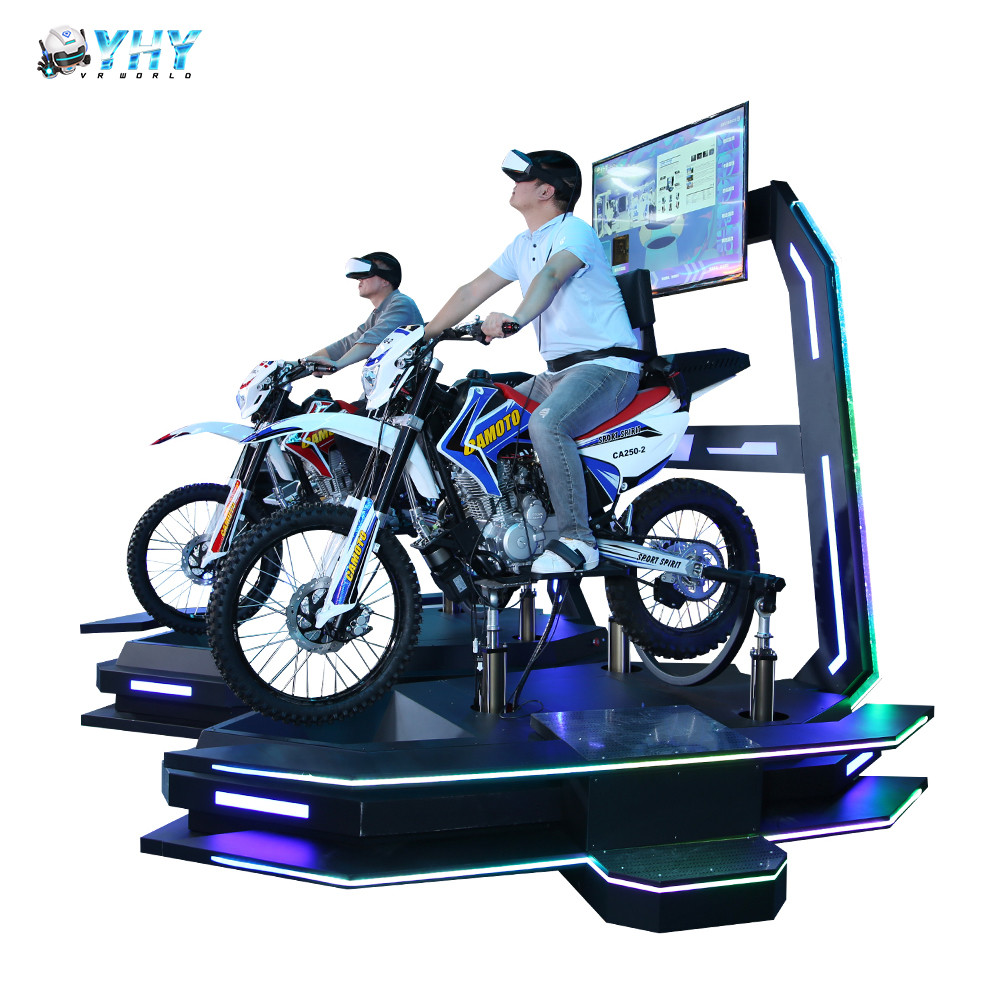 Theme Park 9D VR Motorcycle With 55 Inch Display Screen
