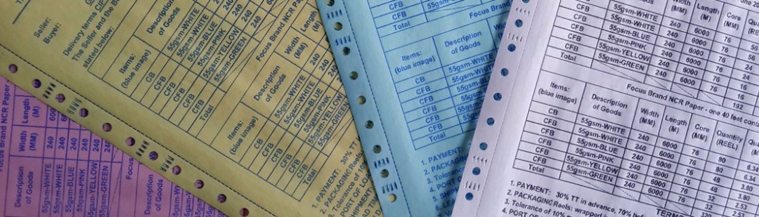 55gsm CB CFB Carbonless Copy Paper Printing Auto Copy 11in 2 Part Carbonless Printer