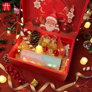 China Custom Printed Christmas Packaging Fancy Cardboard Gift Boxes With Inserts on sale