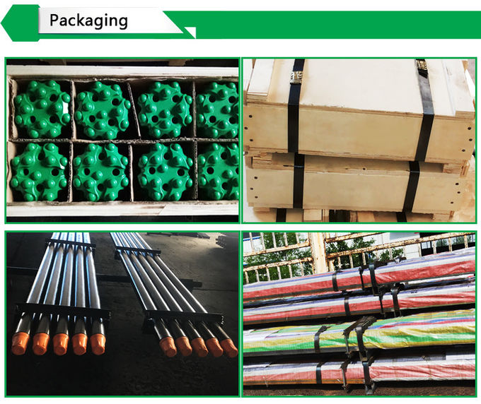 Round Drill Rod R38 T38 T45 Thread System Extension Rod for Quarrying Mining Drill