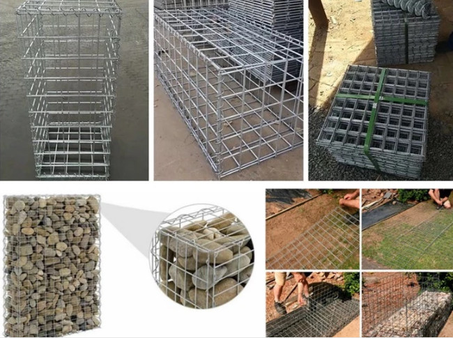 Corrosion Resistant Zinc Coated Woven W1m Gabion Fence System
