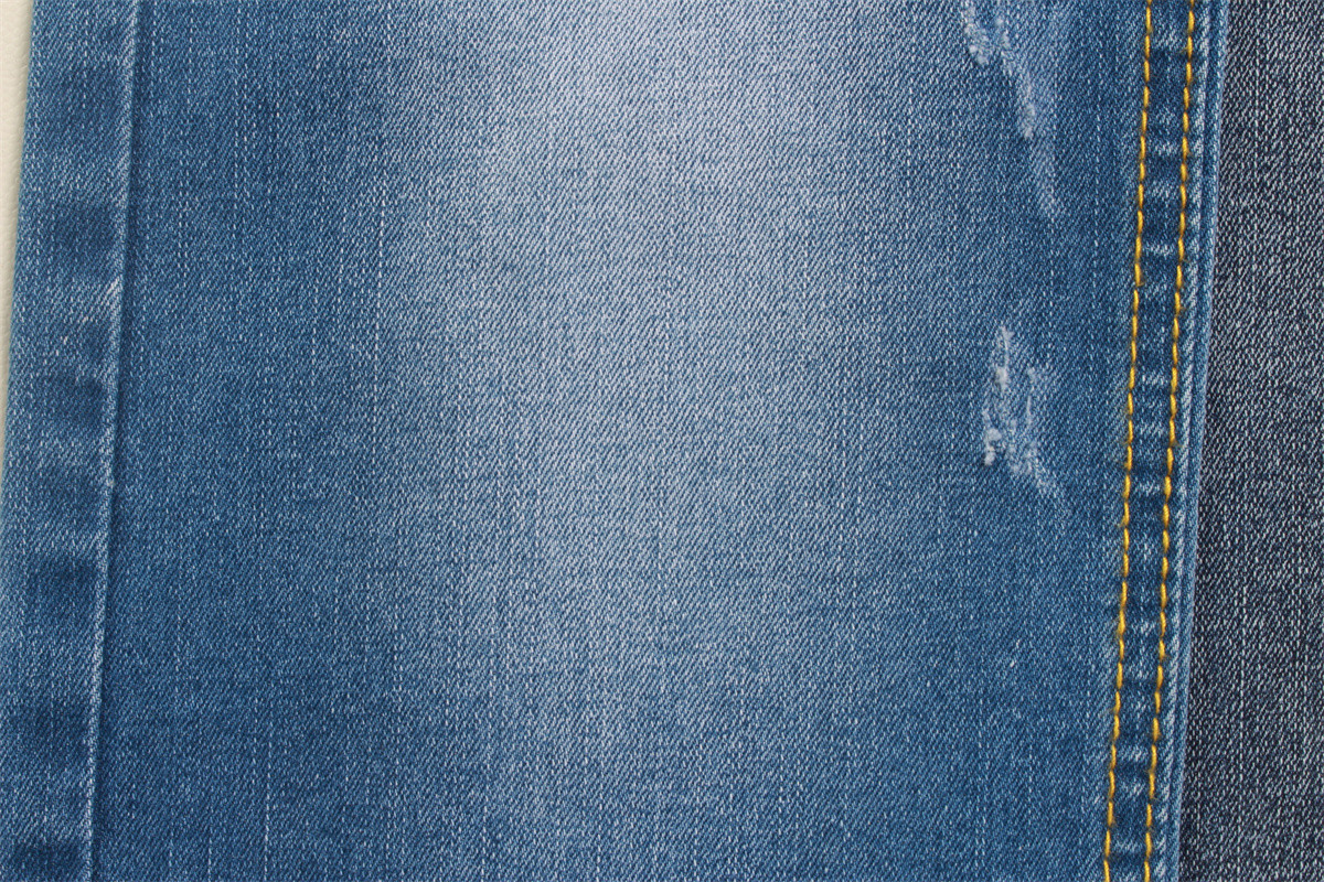 10Oz Premium Slub High Stretch Denim Fabric For Jeans Stock Lot