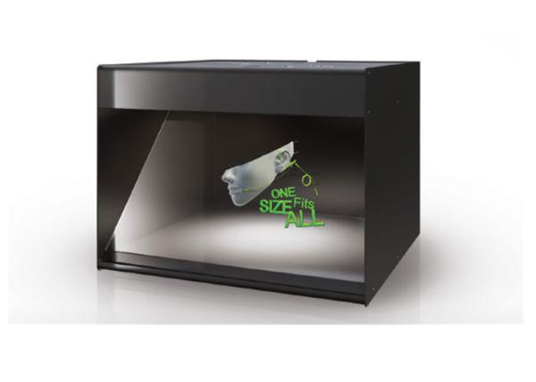 Advertising , POS Holocube 42” , Combines holographic 3D content with physical