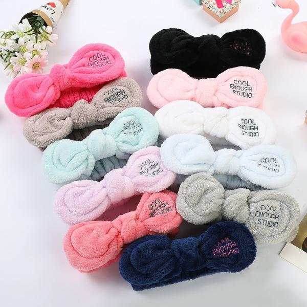 Adjustable Elastic Hair Band Ties Facial Makeup Headbands Facial Cosmetic Bow