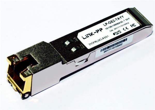 Rj45 Copper SFP 10/100/1000 BASE-T SGMII -40°C to +85°C Industrial Temp 1.25